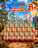 Шоколадні яйця Kinder Joy Funko One Piece 21 шт з молочним і какао кремом, вафельними кульками та іграшкою-сюрпризом - зображення 1