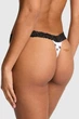 Трусики стринг Victoria's Secret 5(XL) Черно-белый (156514) - изображение 2