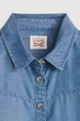 Женская джинсовая рубашка Levi's 42(S) Голубой джинс (156541) - изображение 5