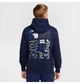 Худі чоловіче Nike Club Ft Po Hdy Moon Gfx Blue 2XL Синій HQ8594-451 - зображення 2