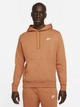 Худі чоловіче Nike Hoodie Sportswear Club Fleece XS Помаранчевий BV2654-808 - зображення 1