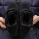 Чоловічі кросівки зимові Retro 4 Fur Black Cat чорні 41 - зображення 9