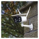 Умная IP-камера Emos H4056 GoSmart внешняя с Wi-Fi, солнечной панелью и аккумулятором, белая - изображение 4