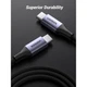 Дата кабель USB-C to USB-C 1.0m 240W US535 space gray Ugreen (15311) - изображение 5