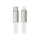 Дата кабель USB 2.0 AM to Lightning 1.2m 30W nylon white Acefast (6974316286240) - изображение 1