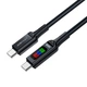 Дата кабель USB-C to USB-C 1.2m 100 W with display C7-03 Acefast (6974316282778) - зображення 3