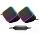 Акустична система ColorWay Cubix 2.0 RGB USB Black (CW-SPU05BK) - изображение 1
