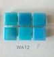 Лист мозаики Picaso Rainbow 10x10 mm бирюзовая перламутровая 841 шт (WA12) - изображение 1