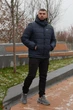 Мужская зимняя куртка утепленная на флисе водостойкая со съемным капюшоном 2XL Синяя - изображение 7