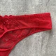 Женские кружевные трусики-стринги Coeur Joie, Красный, L - изображение 7