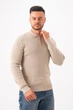 Джемпер-поло на блискавці K.O.R 35133 Бежевий (No335 apricot) 2XL - зображення 4