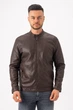 Куртка из экокожи K.O.R 6628 Коричневый (coffee) XL - изображение 1