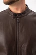 Куртка из экокожи K.O.R 6628 Коричневый (coffee) XL - изображение 6