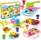Игровой набор для лепки Kitchen Creations на 18 предметов с машиной для макарон и 5 цветами теста для детей от 3 лет для развития мелкой моторики - изображение 1