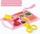 Игровой набор для лепки Kitchen Creations на 18 предметов с машиной для макарон и 5 цветами теста для детей от 3 лет для развития мелкой моторики - изображение 6