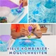 Набор для создания слайма Orbeez Mixin Slime Set 300 г 2 цвета (прозрачный и голубой) 2500+ гидрогелевых шариков для детей - изображение 4
