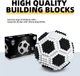 Конструктор KADELE Soccer Building Block Set набор 3D-блоков для сборки модели футбольного мяча из ABS-пластика 437 деталей для взрослых 14+ - изображение 4