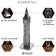 Металевий конструктор Metal Time The Great Bell MT077, настільний годинник - зображення 6