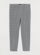 Штани костюмні H&M Skinny Fit до щиколотки EUR 34/30 сірий/білий/чорний НМ 6084 - зображення 1