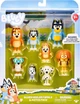 Набор из 8 фигурок Bluey Heeler Family фигурки семья Блуи с движущимися частями - изображение 2