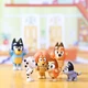 Набор из 8 фигурок Bluey Heeler Family фигурки семья Блуи с движущимися частями - изображение 9