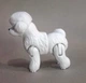 Фигурка собаки породы Той Пудель Toy Poodle Игрушка Декор Антистресс 3D печать Пластик 70 мм Белый - изображение 6