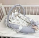 Кокон гнездышко для новорожденных Carus Textile гуси 70*35 серый - изображение 3