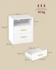 Набір тумбочок 2 шт на 2 ящиками і 2 розетками VASAGLE CUSTOS 50,2x40,1x30 см B0FPF79ZMH - изображение 5