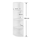 Стелаж 4-х ярусна Songmics 129,5х30х30 см LBC42WT - изображение 3