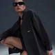 Жіноча сорочка Nike Sportswear Chill Poplin M Чорний HJ0715-011 - зображення 2