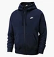 Чоловіча толстовка Nike M Nsw Club Hoodie Fz Bb L Синій BV2645-410 - зображення 1