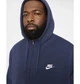 Чоловіча толстовка Nike M Nsw Club Hoodie Fz Bb L Синій BV2645-410 - зображення 2