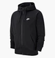 Кофта мужская Nike M Nsw Club Hoodie Fz Ft L Черный BV2648-010 - изображение 1