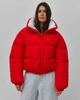 Пуховик жіночий короткий трендовий X-Woyz LS-8972-14 60214 M червоний - изображение 1
