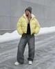 Пуховик жіночий короткий трендовий X-Woyz LS-8972-6 60215 M жовтий - изображение 9