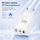 Зарядное устройство XON PowerCharge 65W (PD33) USB Type-C (PCWA065033A1С1W 6044) Белый - изображение 5