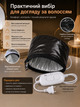 Електрична шкіряна термошапка Wenan "Leather Black Thermal Cap" сушуар шапка для масок, фарбування, ламінування, салонних процедур для догляду та лікування волосся вдома, 2 режими від 45 до 60 градусів, колір чорний зі шкірозамінника (220В / Євровилка) - зображення 2