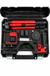 Лазерний рівень нівелір Laser Level Meter 3D-4D 2 акумулятори 16 ліній зелений промінь зі штативом в кейсі червоний - зображення 4