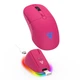 Fantech WG9RD Kanata - мышь игровая беспроводная, симметричная, 12000 DPI, 1000 Гц, 120 IPS, 25G, Huano 20 млн кликов, Pink - изображение 3