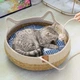 Лежанка для котов и собак из натурального ротанга S - изображение 10