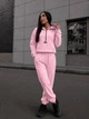 Костюм женский теплый из флиса розового цвета 39447 42/44 - изображение 4