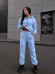 Костюм женский теплый из флиса голубого цвета 39446 42/44 - изображение 2