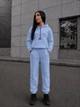 Костюм женский теплый из флиса голубого цвета 39446 42/44 - изображение 4