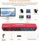 KVM-перемикач TESmart HDMI 2×1, 4K 60 Гц, USB 2.0, для 2 комп'ютерів, з пультом - зображення 4