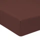Простирадло на резинці MirSon №19-1230 Friar Brown Mikrosatin Premium 80x200x25 см (2200006412830) - зображення 1