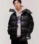 H&M Чоловіча блискуча стьобана куртка Windproof Water Repellent чорна XL, арт.1196497001005 - зображення 1