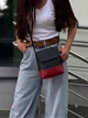 Сумка крос-боді через плече маленька жіноча з натуральної шкіри ARTiS Bags чорно-червона (Арт. 406 703-9322) - зображення 1