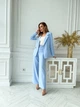 Жіночий класичний костюм (піджак+брюки) KOHANNYA Larionoff 42 Блакитний (lar2485000002) - зображення 2