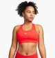 Спортивний топ жіночий Nike Swoosh Bra L Помаранчевий BV3636-633 - зображення 1