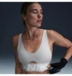 Спортивний топ жіночий Nike W Np Indy Plunge Bra Bold Grey M Сірий HF7324-077 - зображення 1